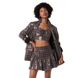 Johnny wujek juniors sequin bow crop top and skirt set